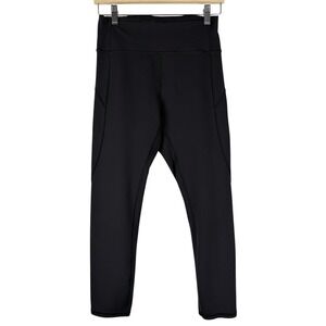 Lululemon Women's Size 8 In Movement Crop High Rise Leggings  23" Black Athletic